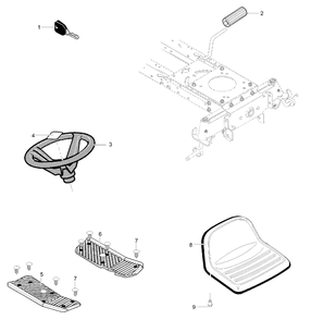 Part Location Diagram of 309325 Briggs and Stratton Ratchet Fastener